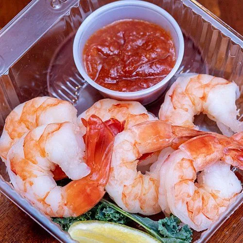 Shrimp cocktail market portion to-go